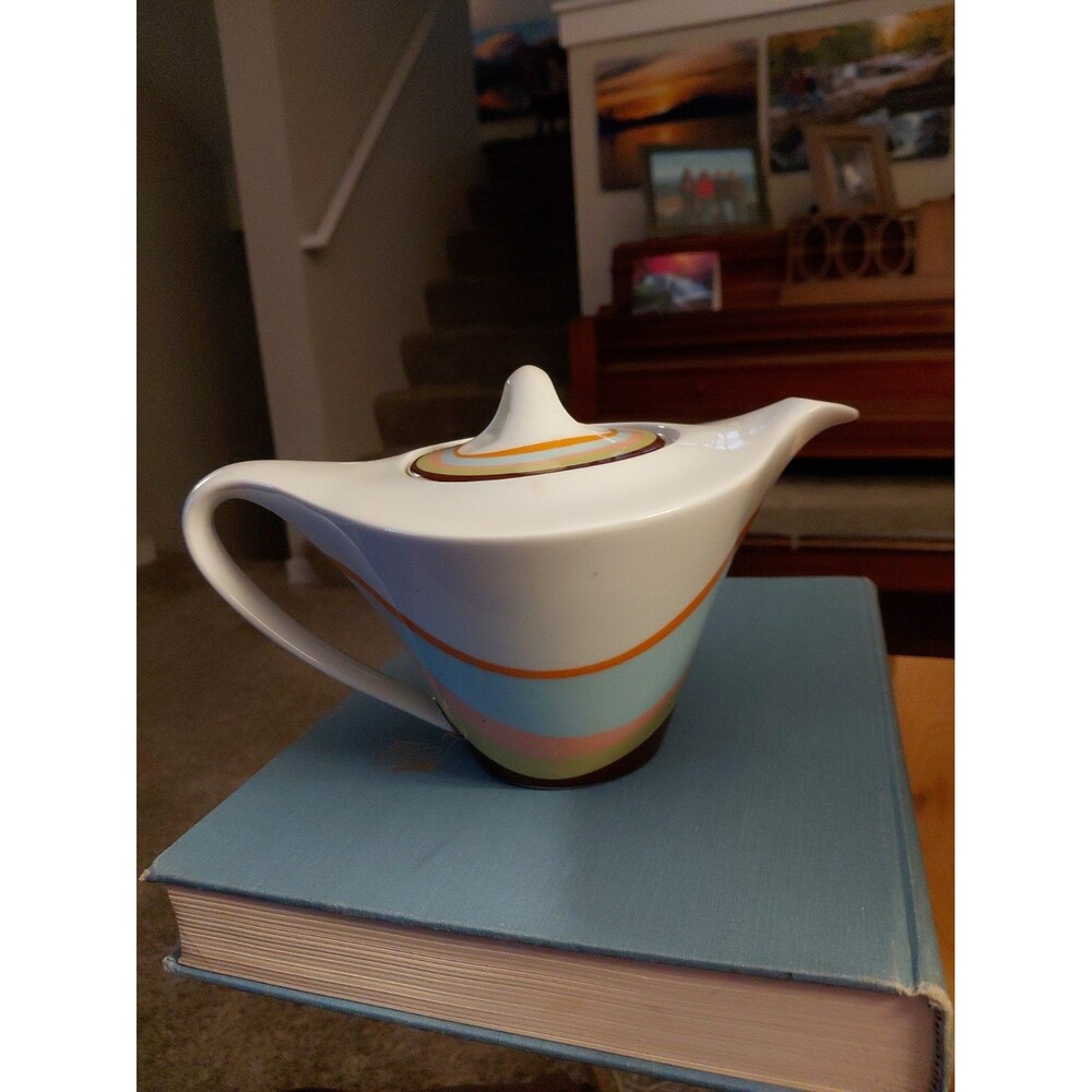 Mikasa Buenos Aires Coffee Tea Pot And Lid Fine China Portugal